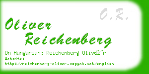 oliver reichenberg business card